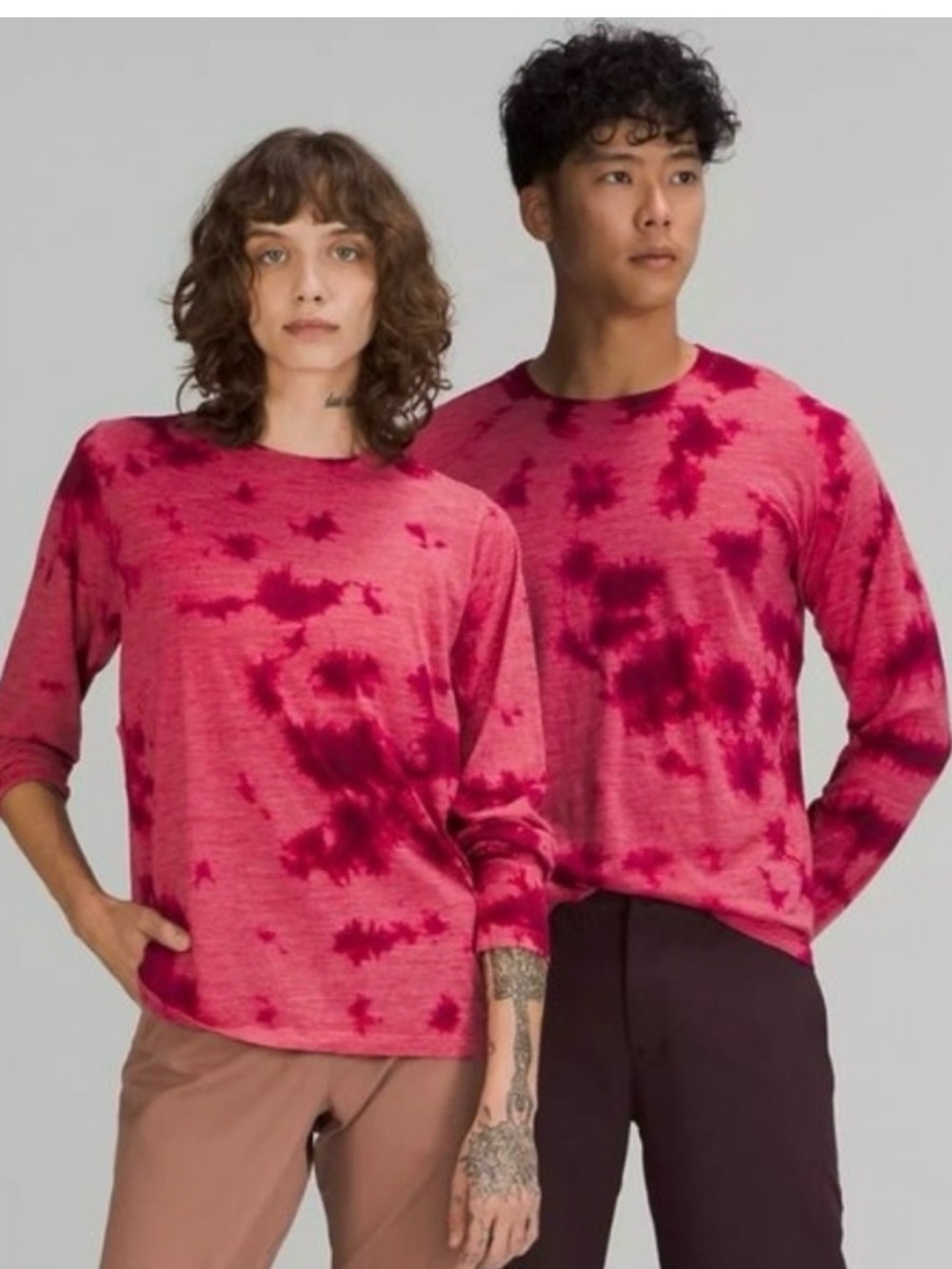 lululemon athletica woman’s Heather Crimson Crewneck Sweater size 6